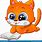 Reading Red Cartoon Cat