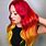 Red/Yellow Ombre Hair