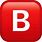 Red B Emoji