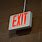 Red LED Exit Sign