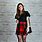Red Plaid Skirt Outfit