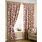 Red Print Curtains