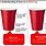 Red Solo Cup Measuring