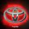 Red Toyota Emblem