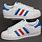 Red White and Blue Adidas Shoes