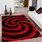 Red and Black Area Rugs
