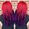 Red and Purple Ombre Hair