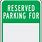 Reserved Parking Sign Template Word