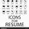 Resume Template with Icons