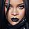 Rihanna Black Lipstick