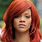 Rihanna Red Hair Color