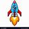 Rocket Ship Pixel Art