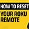 Roku Remote Reset Code