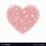 Rose Gold Glitter Heart Clip Art