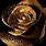 Rose with Gold Background