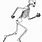 Running Skeleton Clip Art