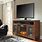 Rustic Fireplace TV Stand