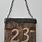 Rustic House Number Signs