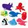 Sea Animal Rubber Bath Toys