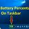 Show Battery Percentage On Windows 10 Taskbar