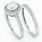Silver Diamond Engagement Rings