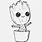 Simple Baby Groot Drawing