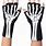 Skeleton Gloves Fingerless