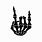 Skull Rock Hand SVG