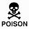 Skull and Crossbones Poison Symbol