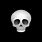 Skull. Emoji around Black