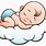 Sleeping Baby Angel Clip Art