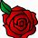 Small Red Rose Cartoon
