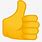 Small Thumbs Up Emoji