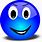Smiling Blue Emoji