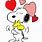 Snoopy Valentine Hearts