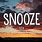 Snooze Cover