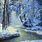Snowy Landscape Painting