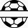 Soccer Ball Half Outline