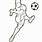 Soccer Player Outline Clip Art