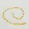 Solid 14K Gold Paperclip Bracelet