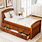 Solid Wood Bed with Drawers
