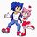 Sonic and Amy Human