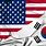 South Korea US Flag