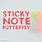 Sticky-Note Butterfly