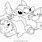 Stitch Sleeping Coloring Pages