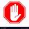 Stop Hand Sign Vector