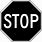 Stop Sign Clip Art Black and White