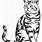 Striped Cat SVG