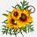 Sunflower Corner Clip Art