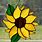 Sunflower Stained Glass Pattern